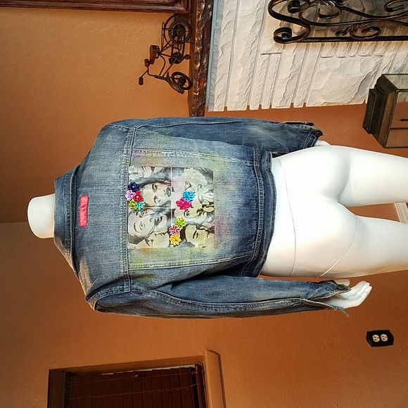 Refashioned jean jacket - Picture 4 of 5
